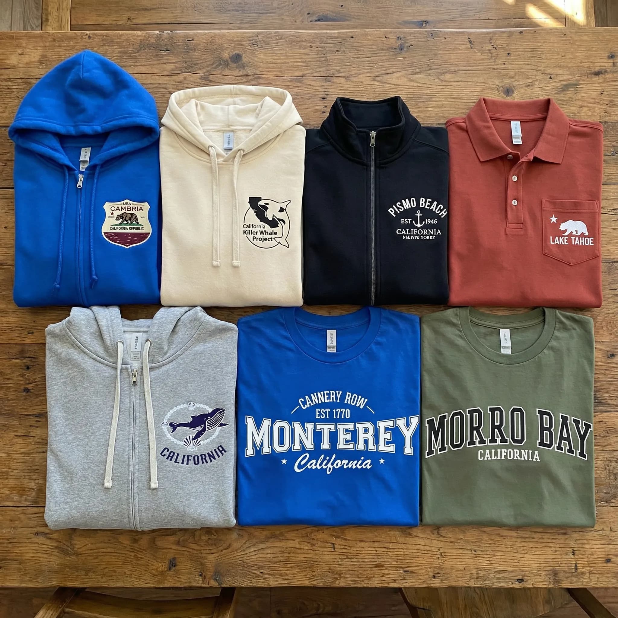 Folded clothes showcasing quality apparel